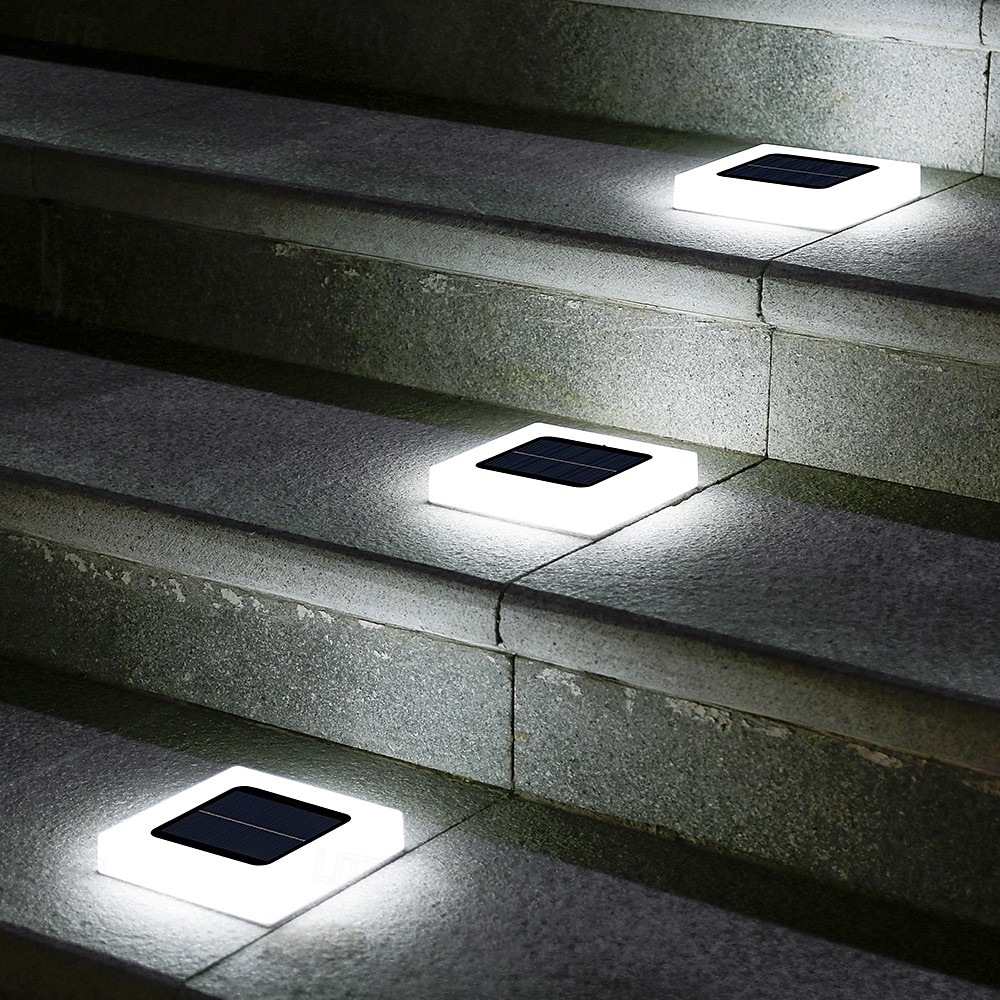 2/4 ks led solární venkovní zemní světlo 16led voděodolné domácí zahradní světlo zahradní osvětlení chodníku osvětlení krajiny světlo solární nástěnné světlo 2026 - $21.99 –P6