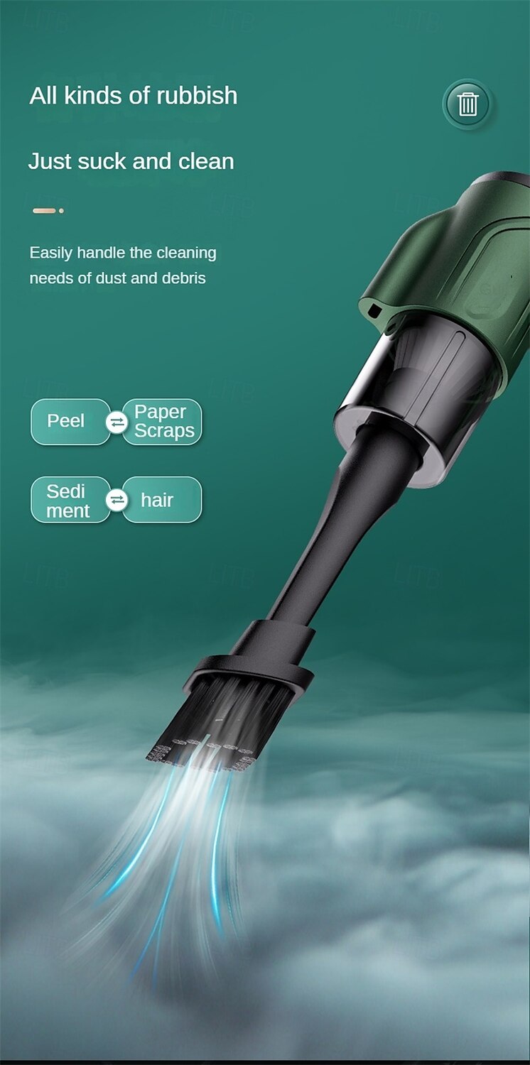 Multifunctional Cordless Vacuum Cleaner Strong Suction Foldable Portable Handheld Rechargeable Car Home Vacuum With Charging Dock 2025 - $31.99 –P7