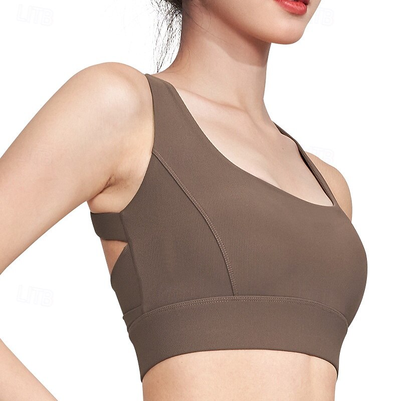 Per donna Reggiseno sportivo Girocollo Asciugatura Rapida Leggero Traspirante Retro incrociato Senza Maniche Sostegno leggero Gli sport Tinta unica Reggiseni sportivi Per Allenamento in Palestra del 2025 a $22.99 –P3