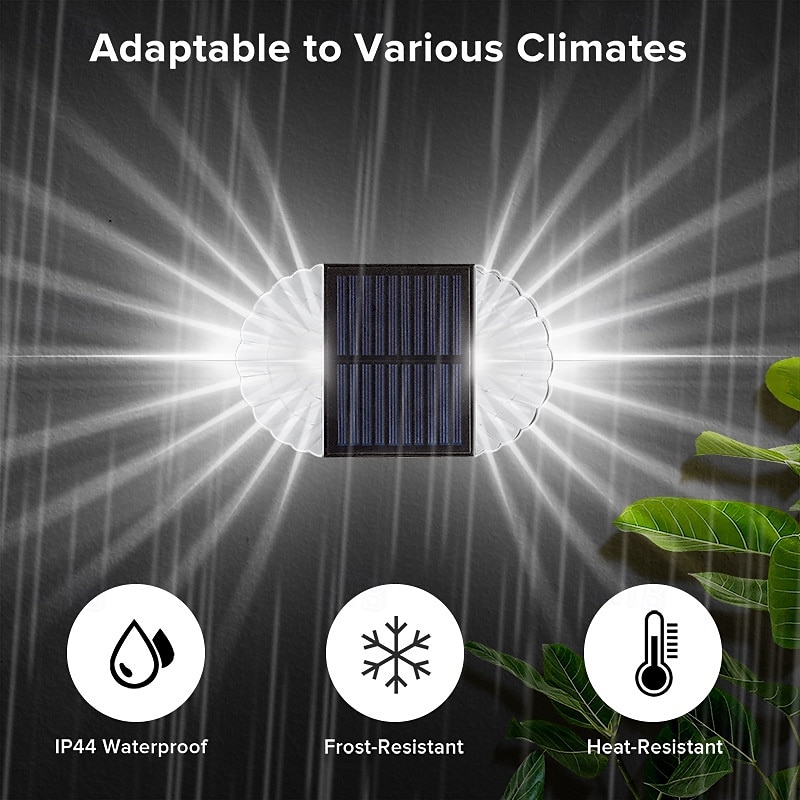 2/4 Pcs Solar Fence Wall Lights Outdoor Waterproof  Gaeden Lights for Yard Deck Garden Patio Lighting Decoration 2026 - $35.99 –P7