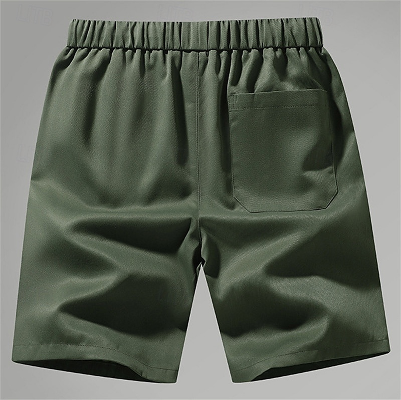 Per uomo Pantaloncini cargo Shorts Pantaloncini Estivi Tasca con cerniera Multi-tasche Semplice Comodità Indossabile Lunghezza al ginocchio All'aperto Sport Quotidiano Moda Casual Nero Verde militare del 2025 a $22.99 –P2