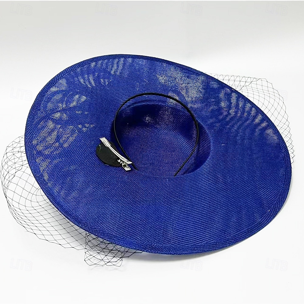 Huvudbonad Sinamay Fedora Hatt Bröllop Aftonfest Teaparty Hästkapplöpning Cocktail Vintage Söt Med Fjäder Huvudsmycke Huvudbonad 2026 - $32.99 –P5