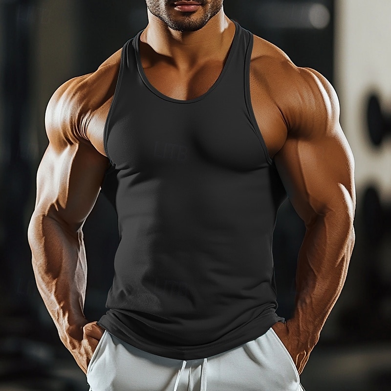Homme Débardeur Gilet Sous-Vêtements T-shirt sans manches Sans manches Col ras du cou Été Uni Mode Classique Confortable Sportif Rue Sports Fête Noir Blanche Rouge Foncé T-shirt haut de gamme pour de 2025 ? $10.49 –P7