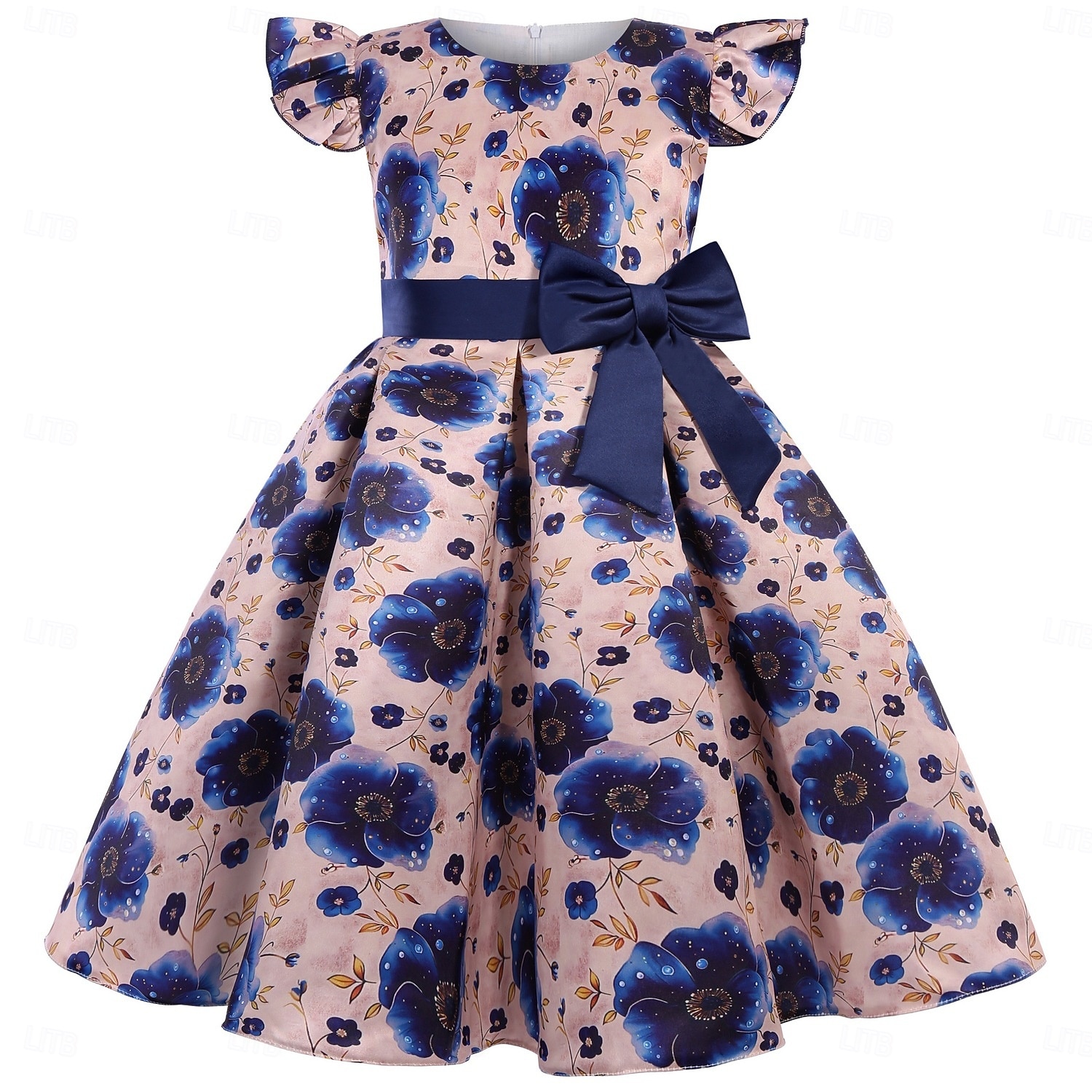 Kids Girls' Party Dress Solid Color Graphic Sleeveless Performance Special Occasion Princess Sweet Polyester Party Dress Summer Spring kids Pink Blue Brown 2026 - $34.99 –P17
