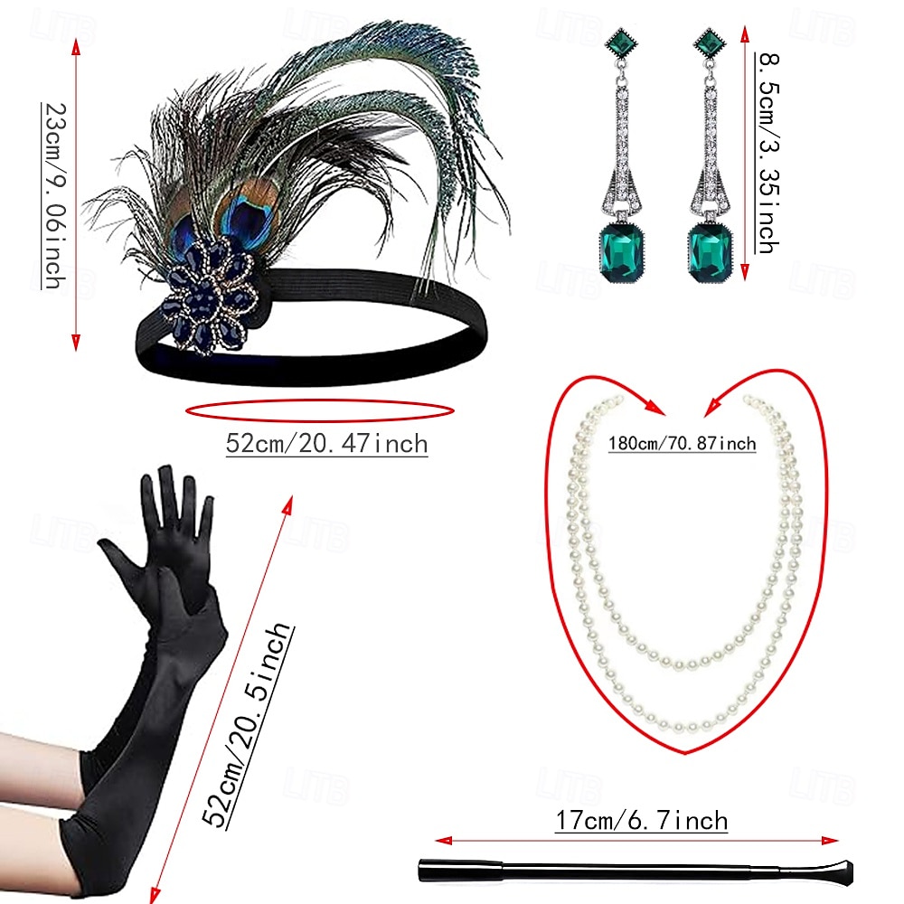 1920-as évek A nagy Gatsby Flapper fejpánt A nagy Gatsby Toll Retro Csillogó glitter Kristály / Strassz Jelmez Női Farsang Valentin nap Álarcos mulatság Party estélyi viselet Álarcos mulatság 2025 - $24.99 –P8