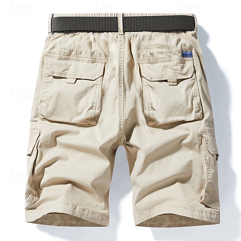Per uomo Pantaloncini cargo Shorts Pantaloncini Estivi Multi-tasche Tasca con Patta Semplice Comodità Indossabile Lunghezza al ginocchio All'aperto Sport Quotidiano Moda Casual Nero Giallo del 2025 a $31.99 –P5