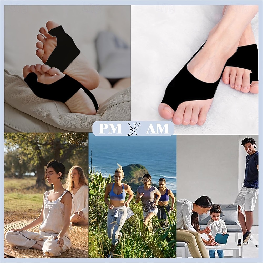 Bunion Corrector for Women Big Toe, Bunion Corrector for Men, Bunion Relief, Bunion Pads, Big Toe Splint, Bunion Fix Preventer Device for Day/Night (2 Count) Black L 2025 - $18.49 –P5