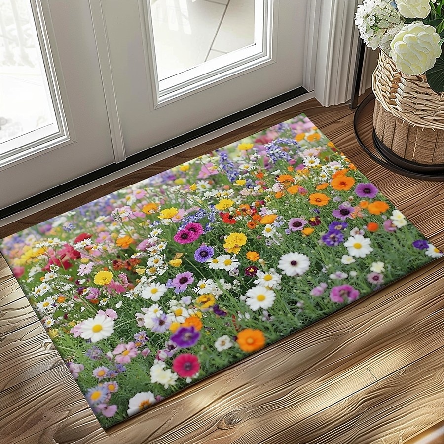 Tappeto Decorativo a Fiori Multicolore Tappetino per Cucina Antiscivolo Tappeto a Prova d'Olio Tappeto per Interni Esterni Decorazione per Camera da Letto Bagno Tappeto d'Entrata del 2026 a $17.99 –P6