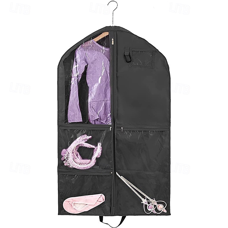 geantă de îmbrăcăminte pentru copii cu 5 buzunare, husă de depozitare pentru costume scurtă pliabilă din material textil 210d, geantă de îmbrăcăminte lavabilă, rezistentă la praf, pentru spectacole, 2025 - $11.49 –P11