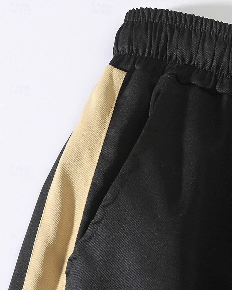 Men's Cargo Shorts Shorts Summer Shorts Drawstring Elastic Waist Multi Pocket Plain Comfort Wearable Knee Length Outdoor Sport Daily Fashion Casual Black Khaki 2025 - $21.99 –P12