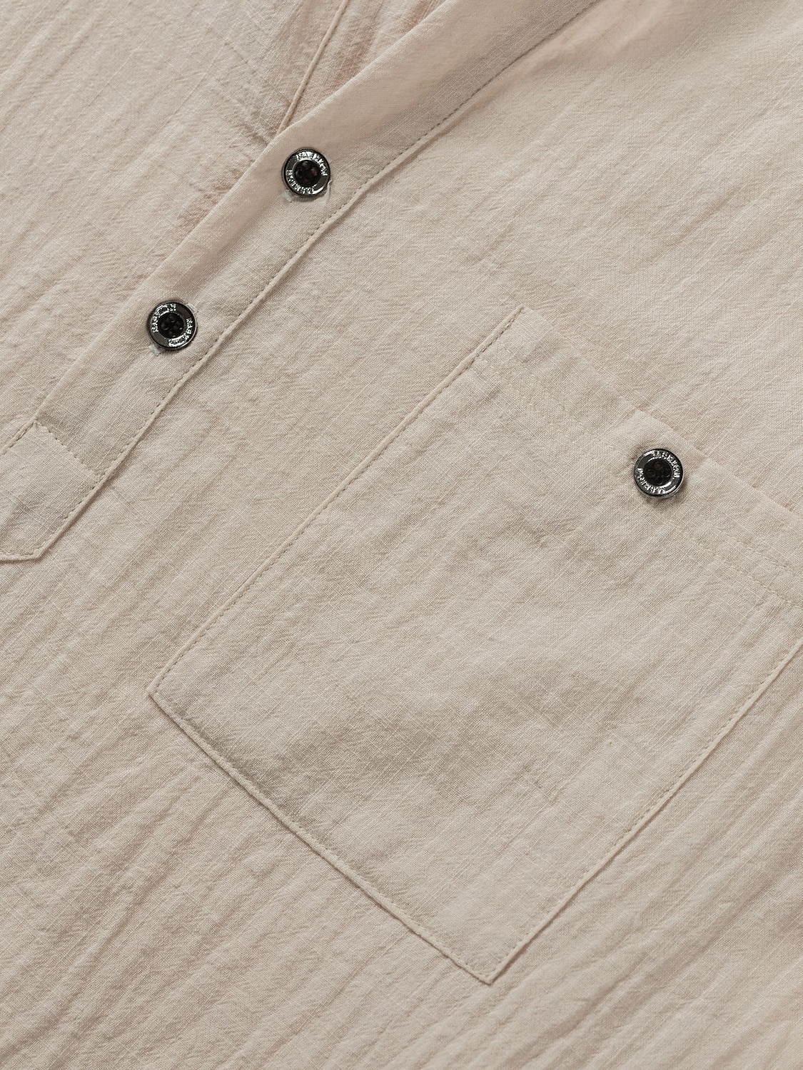 Homme Chemise en lin Chemise popover Chemise Décontractée Chemise Boutonnée Uni Vacances Rue Blanche Jaune Rose dragée Abricot Manche Courte Band Collar Printemps & Été Vêtement Tenue Avec Poches de 2025 ? $21.99 –P3