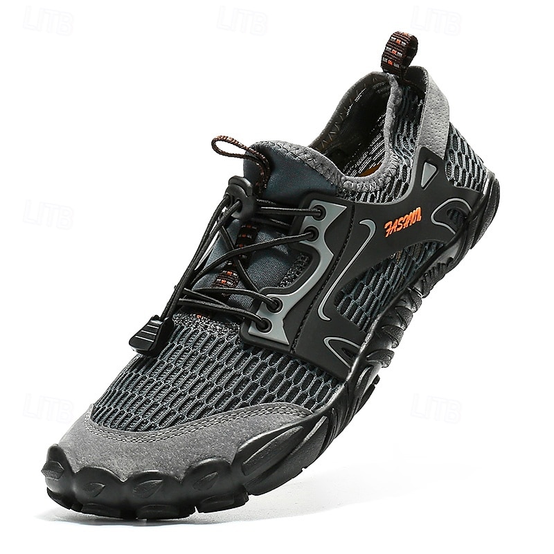 Voor heren Sneakers Rivierschoenen Canyoning Casual Dagelijks PU Leder Netstof Ademend Comfortabel Anti-slip Veters Zwart Bruin Groen Zomer Lente 2025 - $32.99 –P2