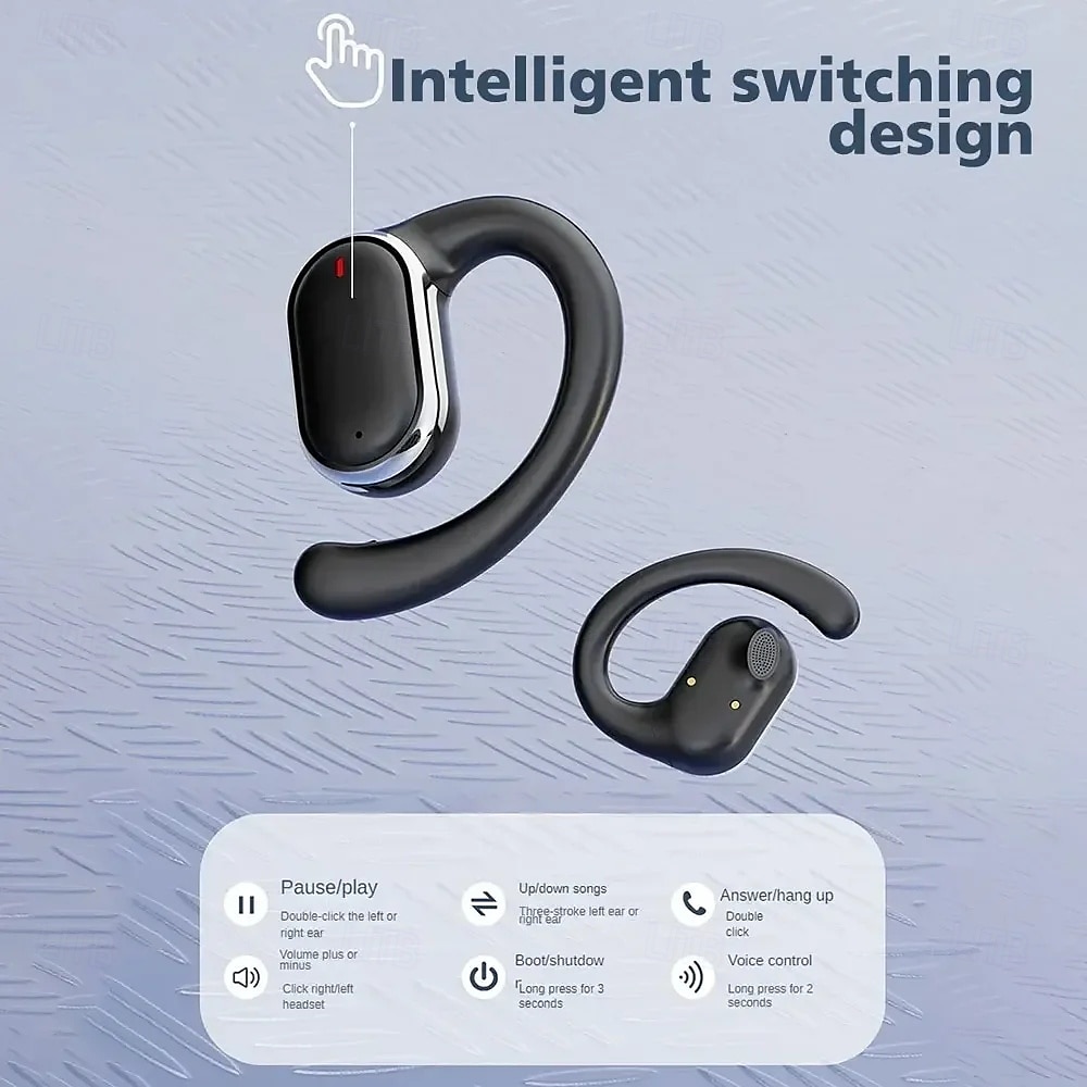 X91 Bluetooth 5.3 гарнитура с поддержкой громкой связи заушные наушники стерео Hi-Fi для вождения йоги фитнеса и мобильных телефонов 2025 - $28.99 –P8