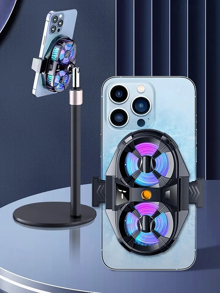 SL07 Mobile Phone Cooler 3 Gears Adjustable Semiconductor Cooling Fan Radiator for IPhone Android PUBG Live Streaming Heat Sink 2025 - $37.99 –P1