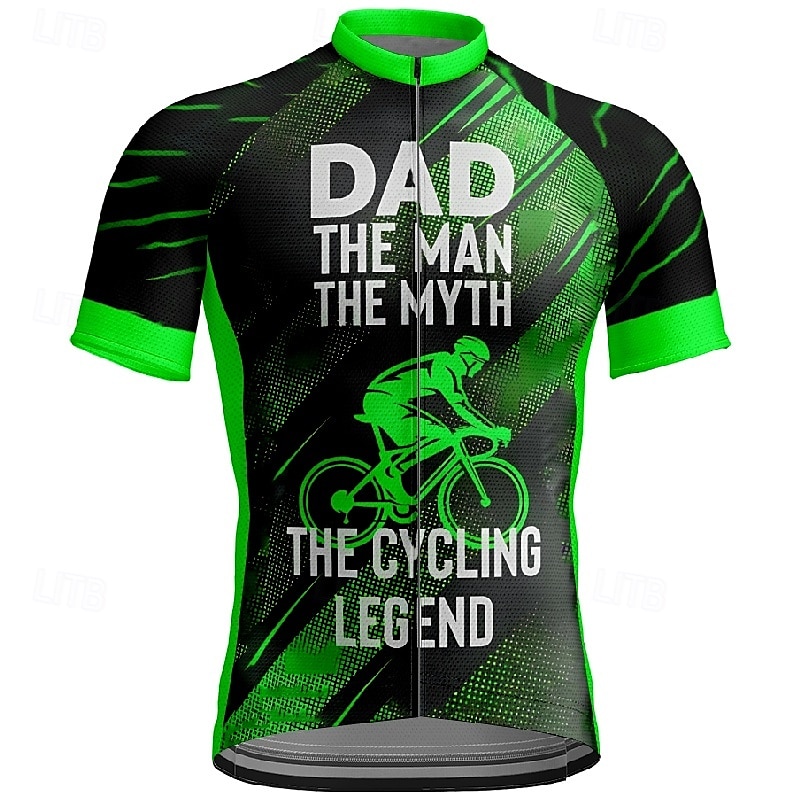 2025年 男性用 サイクリングジャージー グラフィック 文字＆番号 半袖 バイク Tシャツ ジャージー 3つのリアポケット付き マウンテンサイクリング 速乾性 人間工学デザイン ウィッキング 高通気性 スポーツ ワインレッド ブルー オレンジ 衣類  コレクション – $25.99 –P1