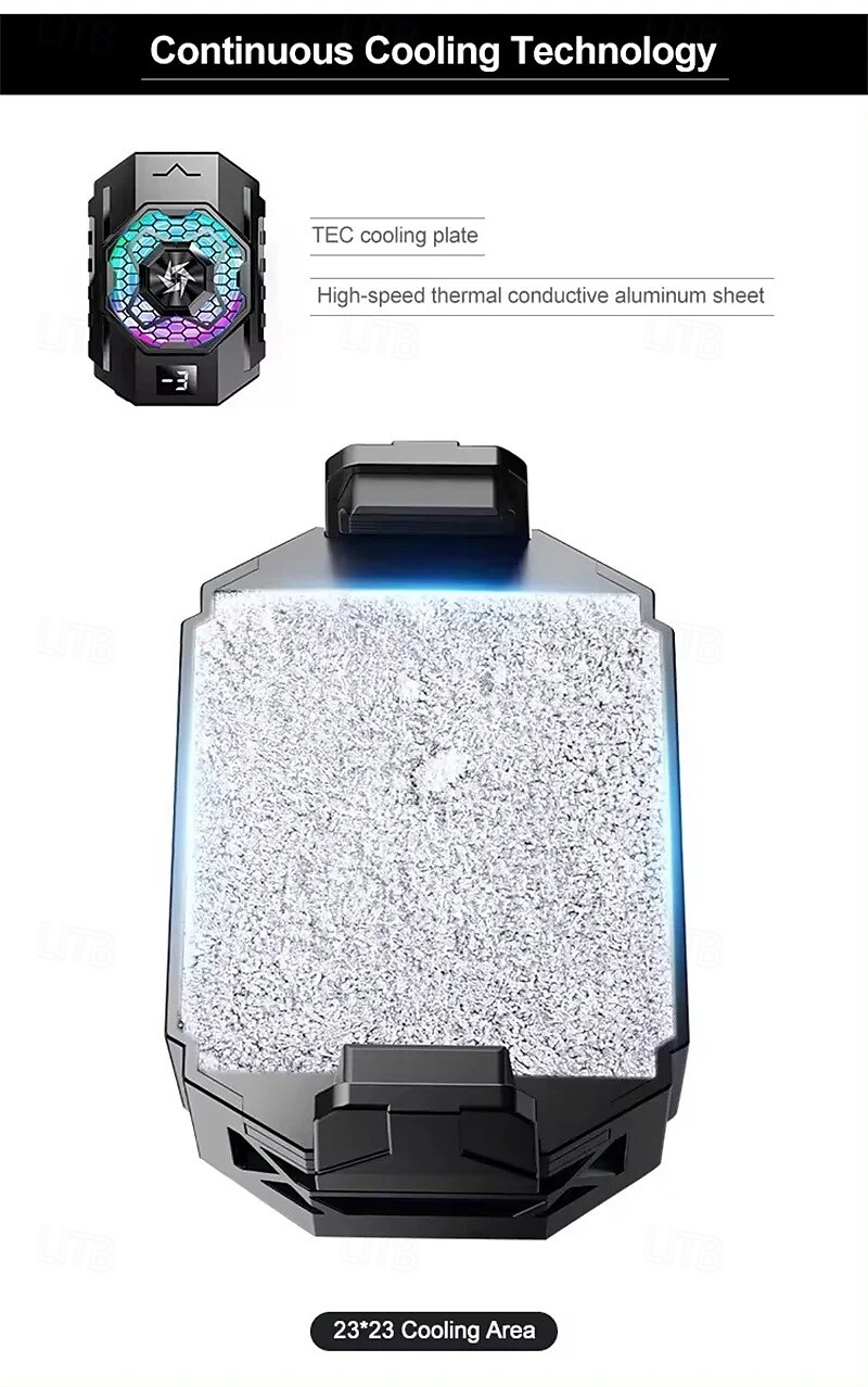 SL31 Mobile Phone Back Clip Cooler with TEC Semiconductor Cooling and LED Temperature Display for Gaming 2025 - $31.99 –P5