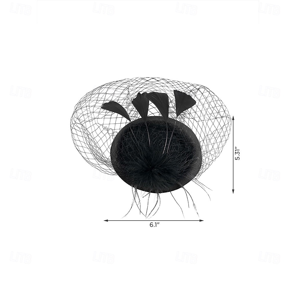Fascinators Pillbox Hats for Women, Tea Party Hat and Short Lace Gloves Set Perfect for Kentucky Derby, Cocktail 2025 - JP ¥5139 –P6