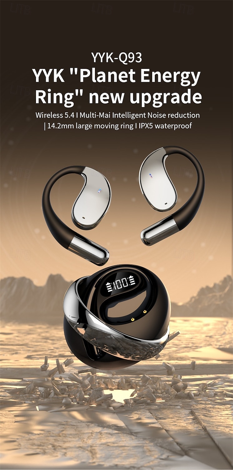 Open Ear Bluetooth Ear Hook Headphones with AI Translation Long Battery Life for Sports and Travel 2025 - €26.9 –P1