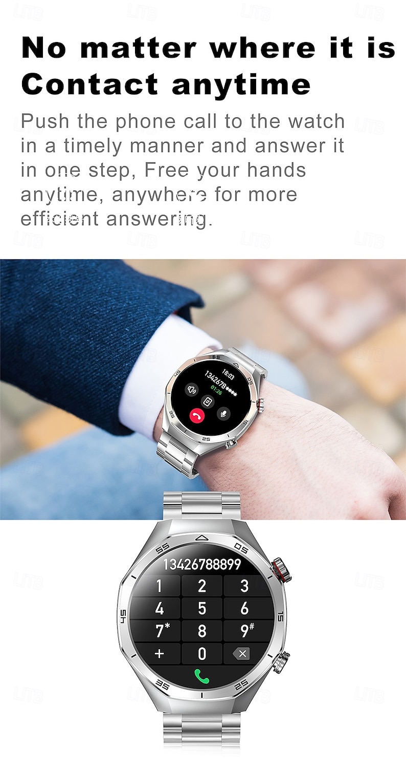 IMOSI Men's Smart Watch 1.52 Bluetooth Call Music Sport Heart Rate Monitor 400mAh Battery Compatible with Android & iOS 2025 - $56.99 –P10