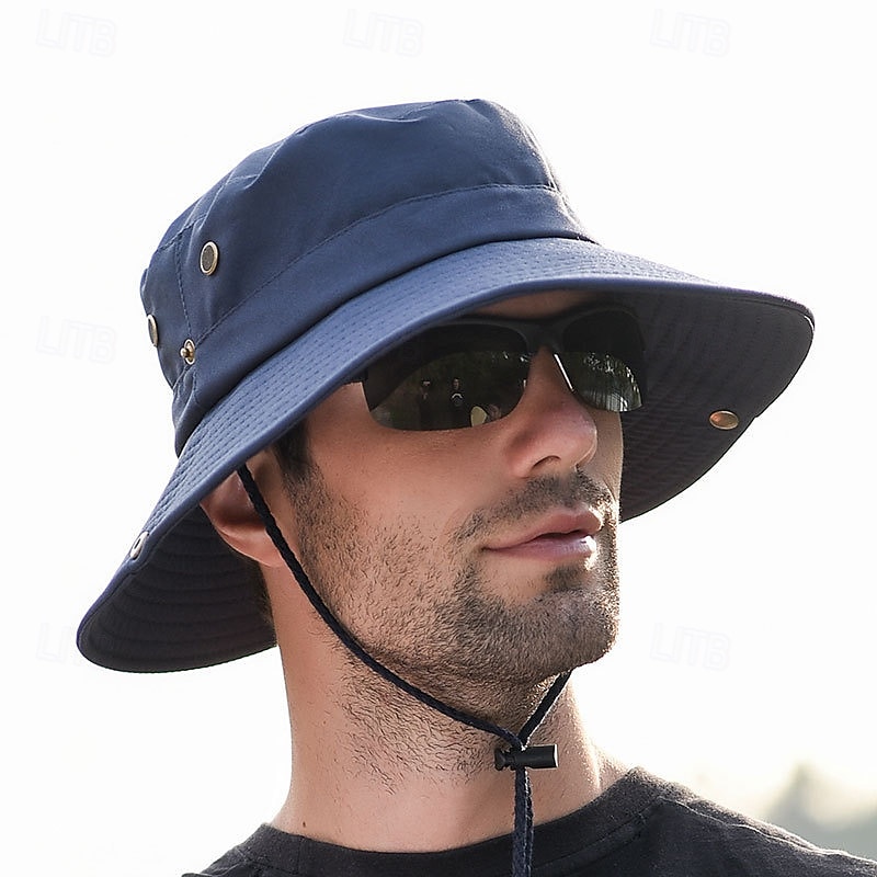 Outdoor Sun Hat Men's Hiking Hat Large Brimmed Breathable Hat Men's Sun Hat Sun Hat Fisherman Hat 2025 - $16.49 –P4