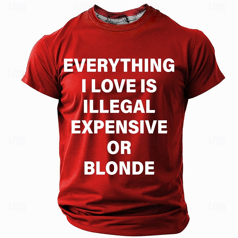 Herr Rolig Slang T-shirt Kortärmad T-shirt 3D-tryck Rund hals Skjorta Mode Dagligen Gata Ledigt Dagligen Svart Rubinrött Blå Sommar Vår Kläder S M L XL XXL XXXL 2025 - $17.99 –P3