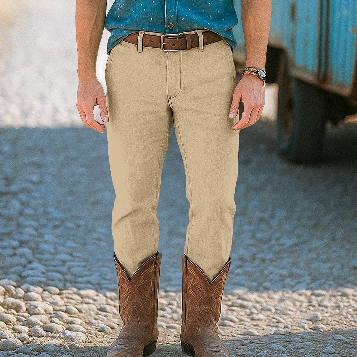 Hombre pantalones de traje Pantalones de lino Pantalones Pantalones de verano Pantalones de playa Bolsillo delantero Pierna recta Plano Comodidad Transpirable Longitud total Formal Negocio Festivos 2025 - $25.99 –P9