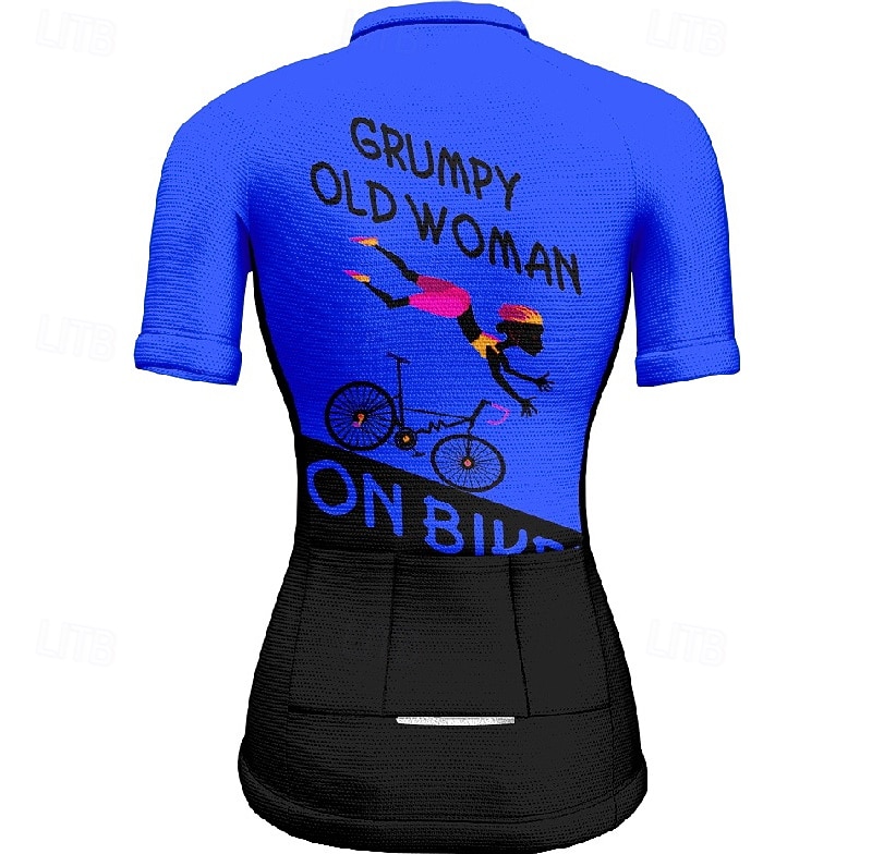 Damskie Koszulka rowerowa Graficzny Litery i cyfry Krótki rękaw Rower Tee Tshirt Dżersej z 3 tylnymi kieszeniami Kolarstwo górskie Szybkie wysychanie Anatomiczny kształt Odprowadzające wilgo 2026 - $23.99 –P7
