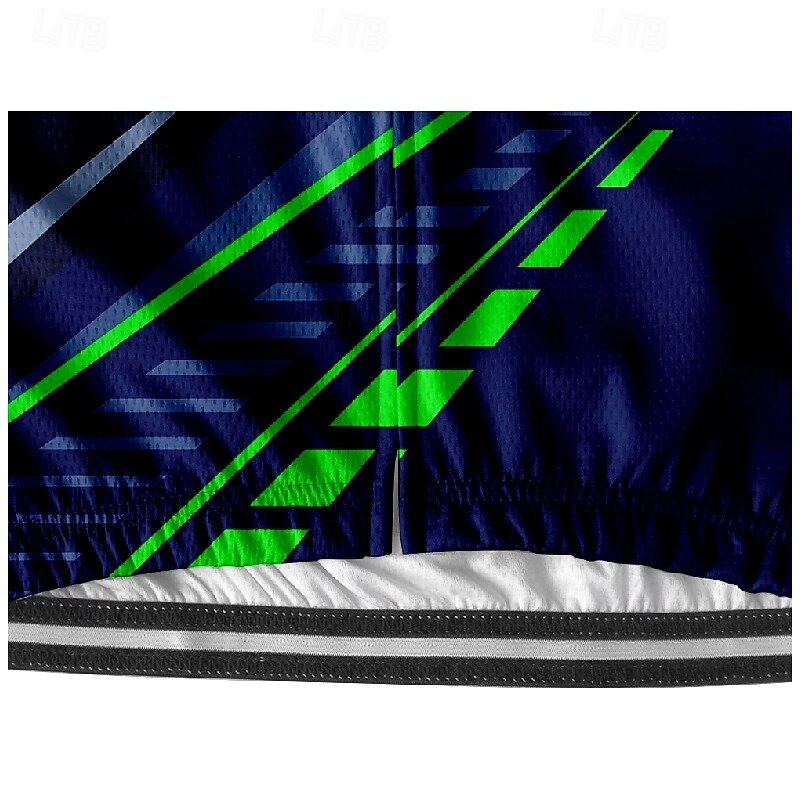 Homme Maillot de cyclisme Géométrique Manche Courte Cyclisme T-shirt Maillot avec 3 poches arrière VTT Vélo tout terrain Séchage Rapide Design Anatomique Évacuation de l'Humidité Respirant Des sports de 2025 ? $25.99 –P4