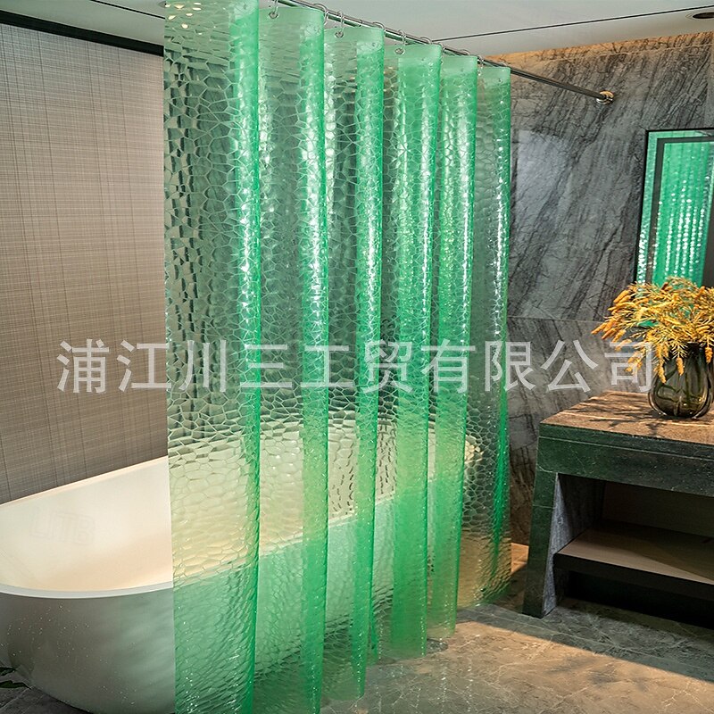 Shower Curtain PEVA Waterproof Mould Proof&Mildew Resistant Bathroom Curtains with Hooks Easy Installation Quick-Drying 180cm*180cm(70"*70") 2025 - $16.99 –P7