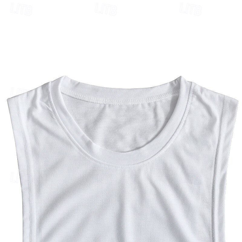 Men's Tank Top Vest Top Undershirt Sleeveless Shirt Sleeveless Crew Neck Summer Print Fashion Designer Basic Classic Vacation Street Going out Black White Pink Top Tee for Men 2025 - $16.99 –P5