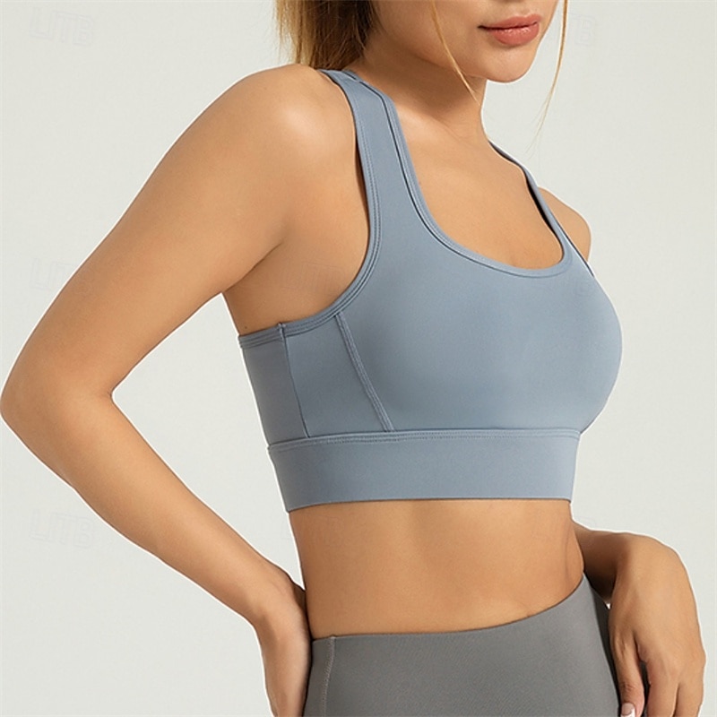 Sports Bra Hollow Mesh Back Sports Bra Fitness Yoga Vest Shockproof Yoga Bra Without Steel Ring 2025 - $21.99 –P3