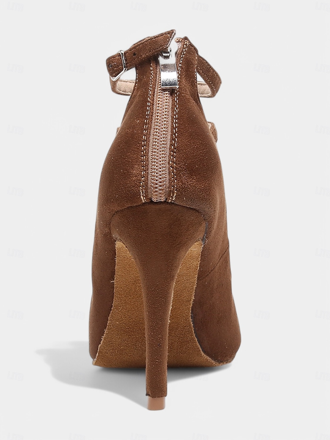 Brown Suede Strappy High Heel Dance Shoes for Women – Elegant Closed Toe Latin Ballroom Practice Pumps 2025 - $64.99 –P3