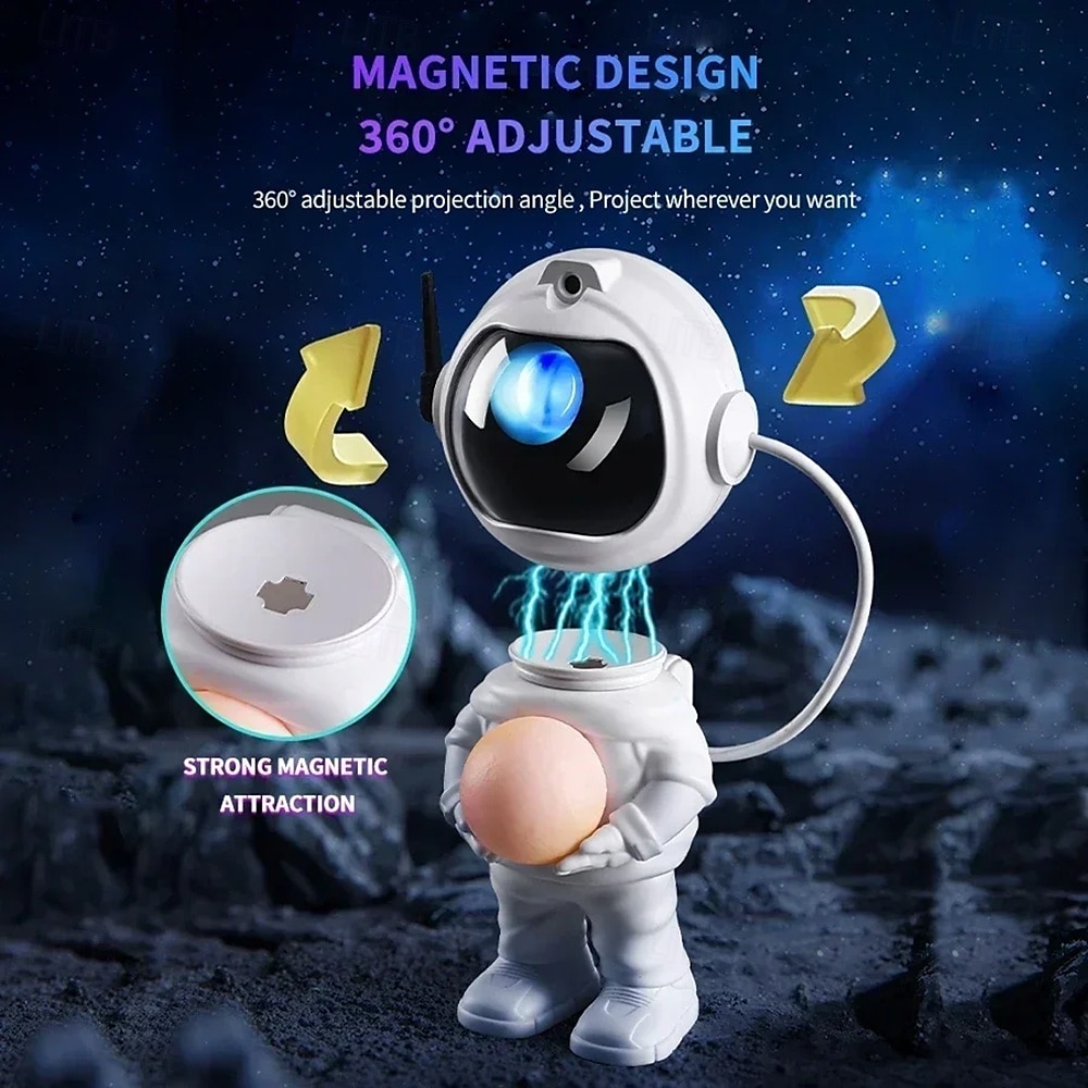 Galaxy Star Astronaut Projector LED Night Light Nebula Ceiling Lamp for Bedroom Decoration & Kids Gift 2025 - $63.99 –P8