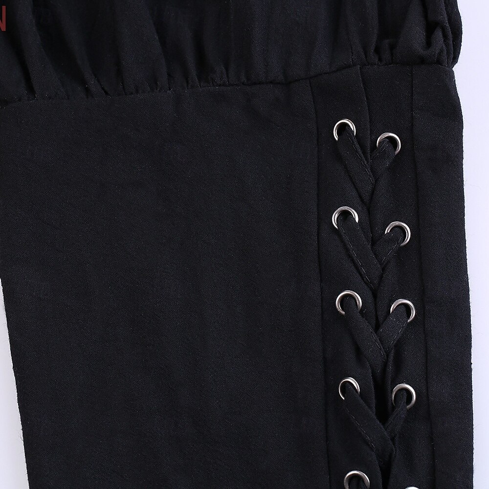 Rétro Vintage Médiéval Renaissance Pantalons de pirate Pirate Viking Ranger Couleur Unie Déguisement Homme Pirate Fantaisie Halloween Carnaval Performance LARP Foire de la Renaissance Adulte Pantalon de 2026 ? $27.99 –P10