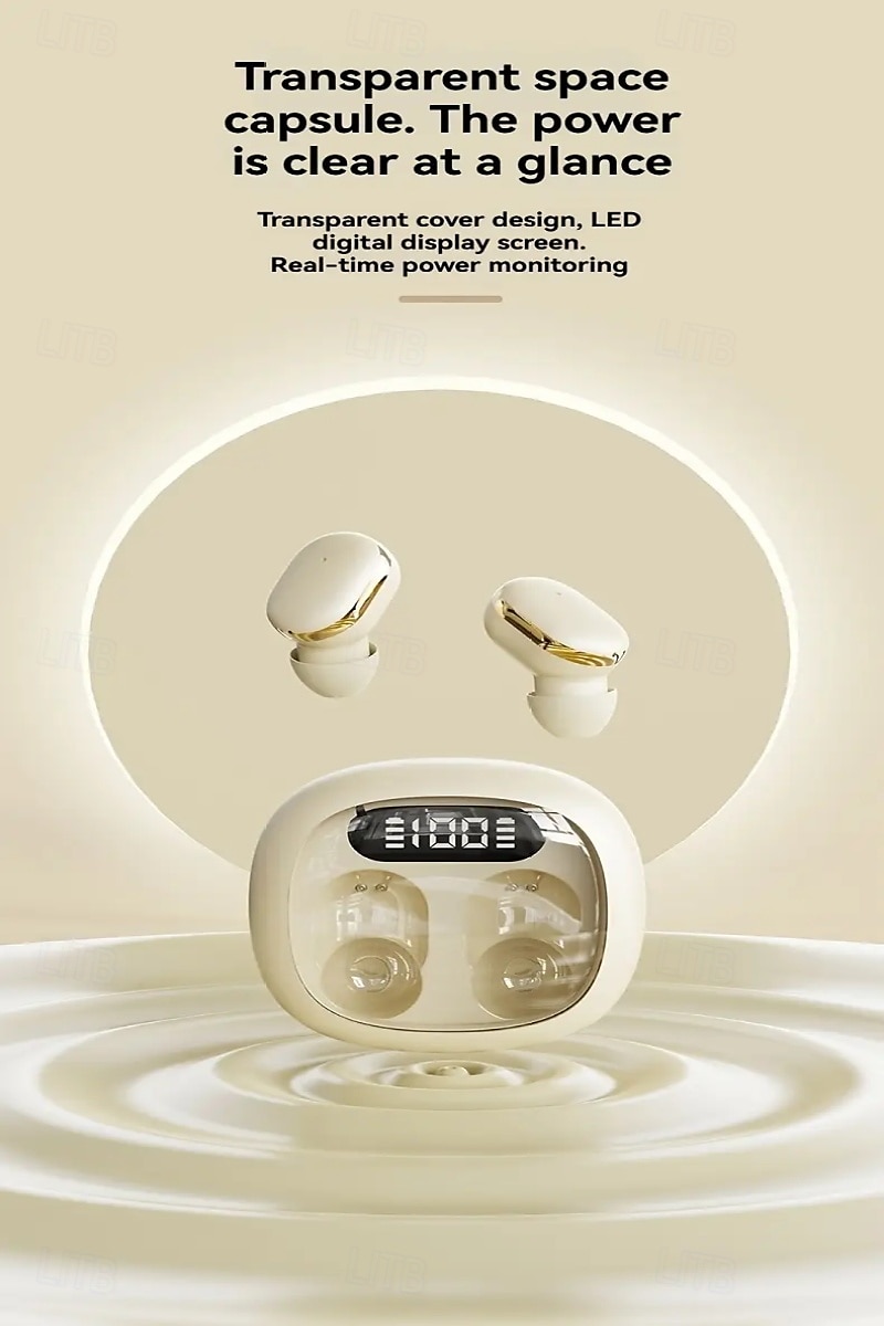 Echte Draadloze Koptelefoon TWS Oordopjes In Ear Bluetooth 5.3 Ergonomisch Ontwerp met Oplaaddoos LED Vermogensweergave voor Reizen Fietsen Reis 2025 - $25.99 –P7