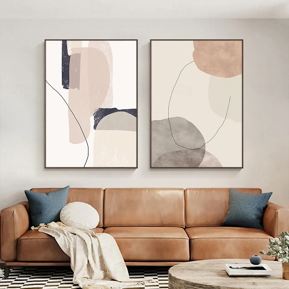 Ölgemälde handgemaltes abstraktes Ölgemälde Wabi Sabi Wandkunst 2er-Set beige abstrakte Malerei auf Leinwand ein Paar beige Textur Gemälde Wandkunst neutrale abstrakte Malerei Wandkunst Boho 2025 - $82.99 –P2