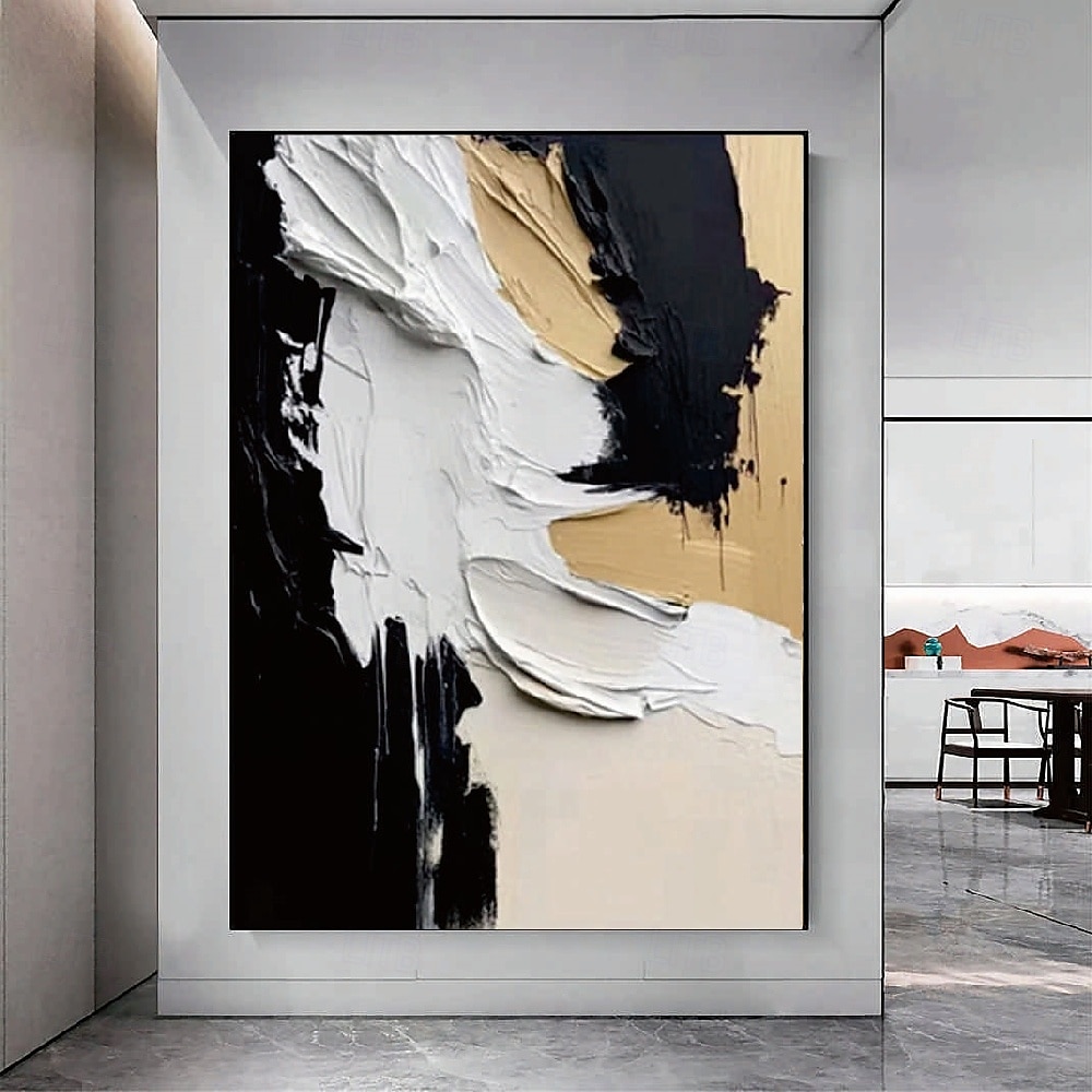 Oil painting hand painted abstract painting Wabi sabi Wall Art Set of 2 Beige Abstract Painting on Canvas A Pair Beige Texture Wall Art Neutral Abstract Wall Art Boho Wal Decor 2025 - $85.99 –P5