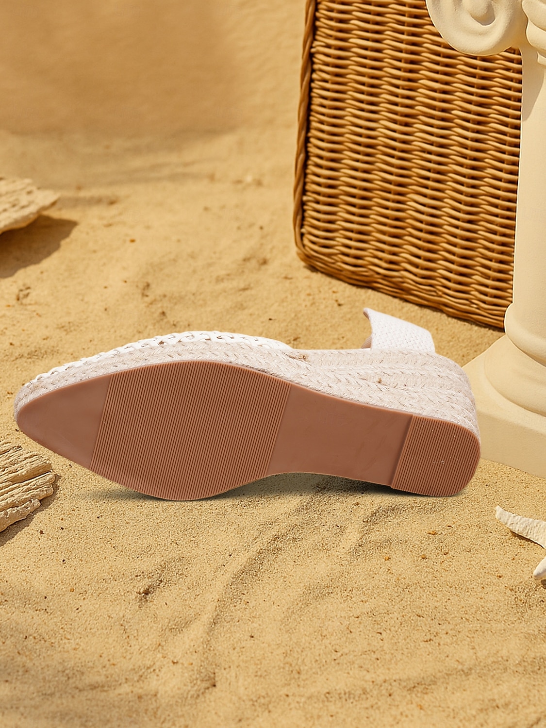 sandálias femininas de cunha espadrille trançadas – sapatos de verão fechados com cadarço para praia, férias e roupas boho de 2025 por $42.99 –P3