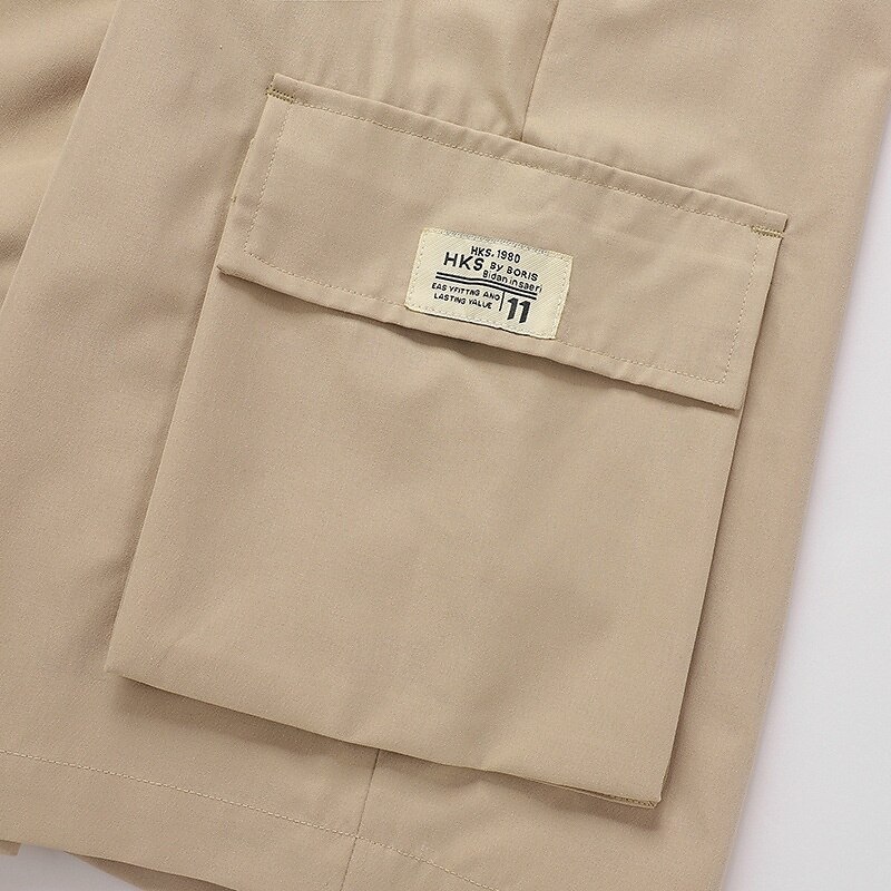 Homens Bermuda Cargo Calção Shorts de verão Com Cordão Cintura elástica Bolso multi Número Conforto Vestível Comprimento do joelho Ao ar livre Esporte Diário Moda Casual Preto Cáqui de 2025 por $15.49 –P8