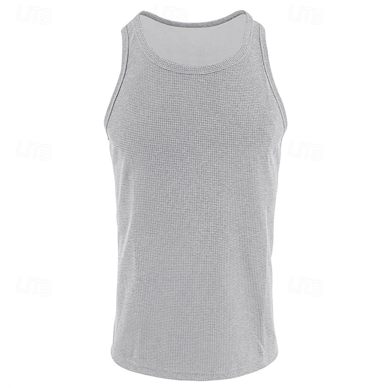 Men's Tank Top Vest Top Undershirt Sleeveless Shirt Sleeveless Crew Neck Summer Plain Fashion Designer Basic Classic Vacation Street Going out Black White Wine Top Tee for Men 2025 - $12.49 –P6