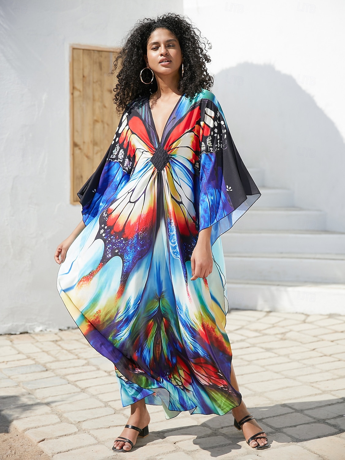 Halloween Kjoler Kaftan Stolthet Regnbue Fritid Voksne Dame Halloween Karneval Pride-parade Pride måned Enkle Halloween-kostymer Kle deg opp 2025 - $37.99 –P14