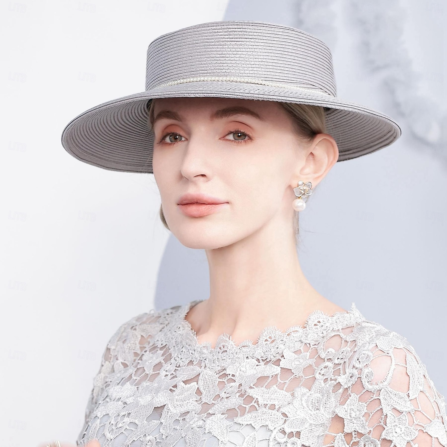 Sombreros Fibra Bombín / Sombrero Cloché Sombrero de copa Sombrero para el sol Boda Fiesta de Té Elegante Boda Con Detalles con Perlas Celada Sombreros 2026 - $45.99 –P6