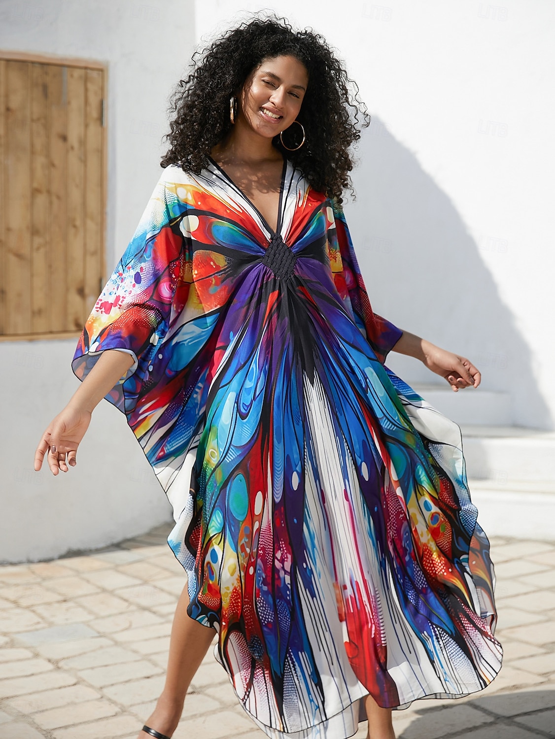 Halloween Kjoler Kaftan Stolthet Regnbue Fritid Voksne Dame Halloween Karneval Pride-parade Pride måned Enkle Halloween-kostymer Kle deg opp 2025 - $37.99 –P7