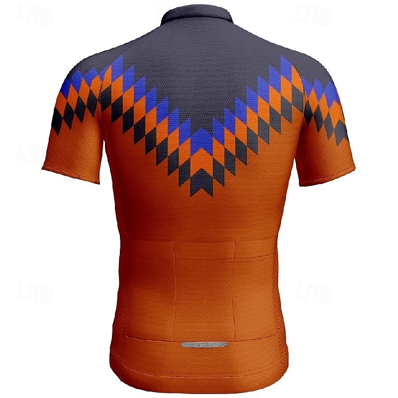 Pánské Cyklodres Krátký rukáv Kolo Tričko Dres se 3 zadními kapsami Horská cyklistika Prodyšné Rychleschnoucí Anatomický design Odvod Žlutá Červená Modrá Sportovní Oblečení 2025 - $25.99 –P12