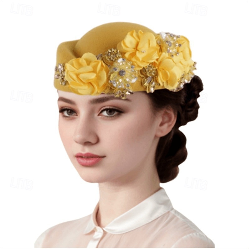 accessoire Tissu Mariage Soirée Élégant Mariage Avec Fleur Casque Couvre-chef de 2025 ? $23.99 –P3