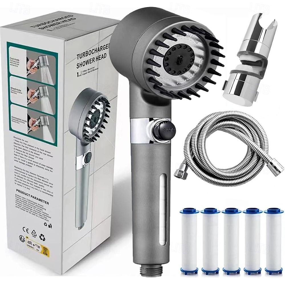 Ion Drops Filtered Showerhead with Hose, Filtered High Pressure Shower Heads with Handheld-Detachable Massage Shower Heads with Replacement-Cotton Filters 2025 - $29.3 –P7