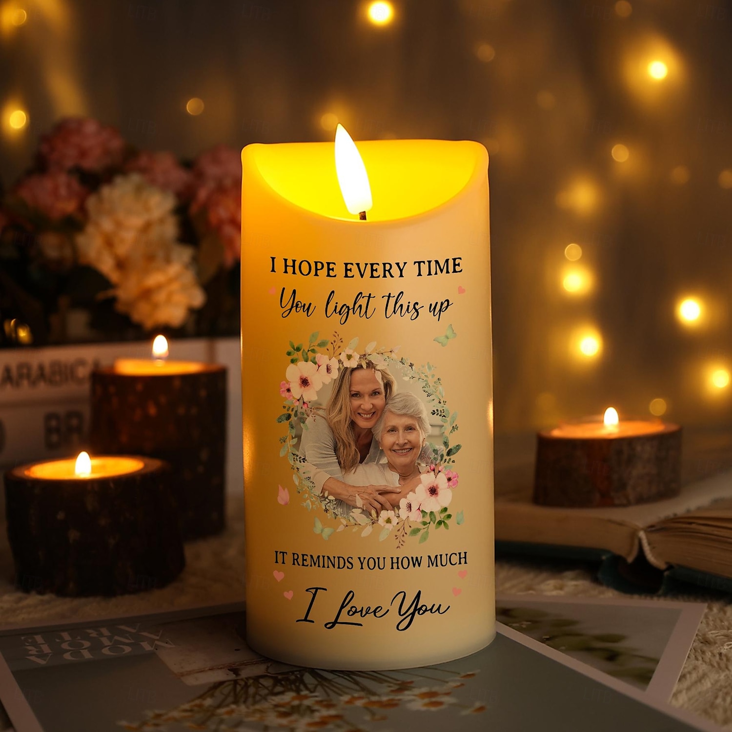 Personalized Photo LED Candle, Custom Memorial Gift, Elegant and Simple Tribute Decoration, Perfect for Honoring Loved Ones or Special Occasions 2025 - $13.99 –P3