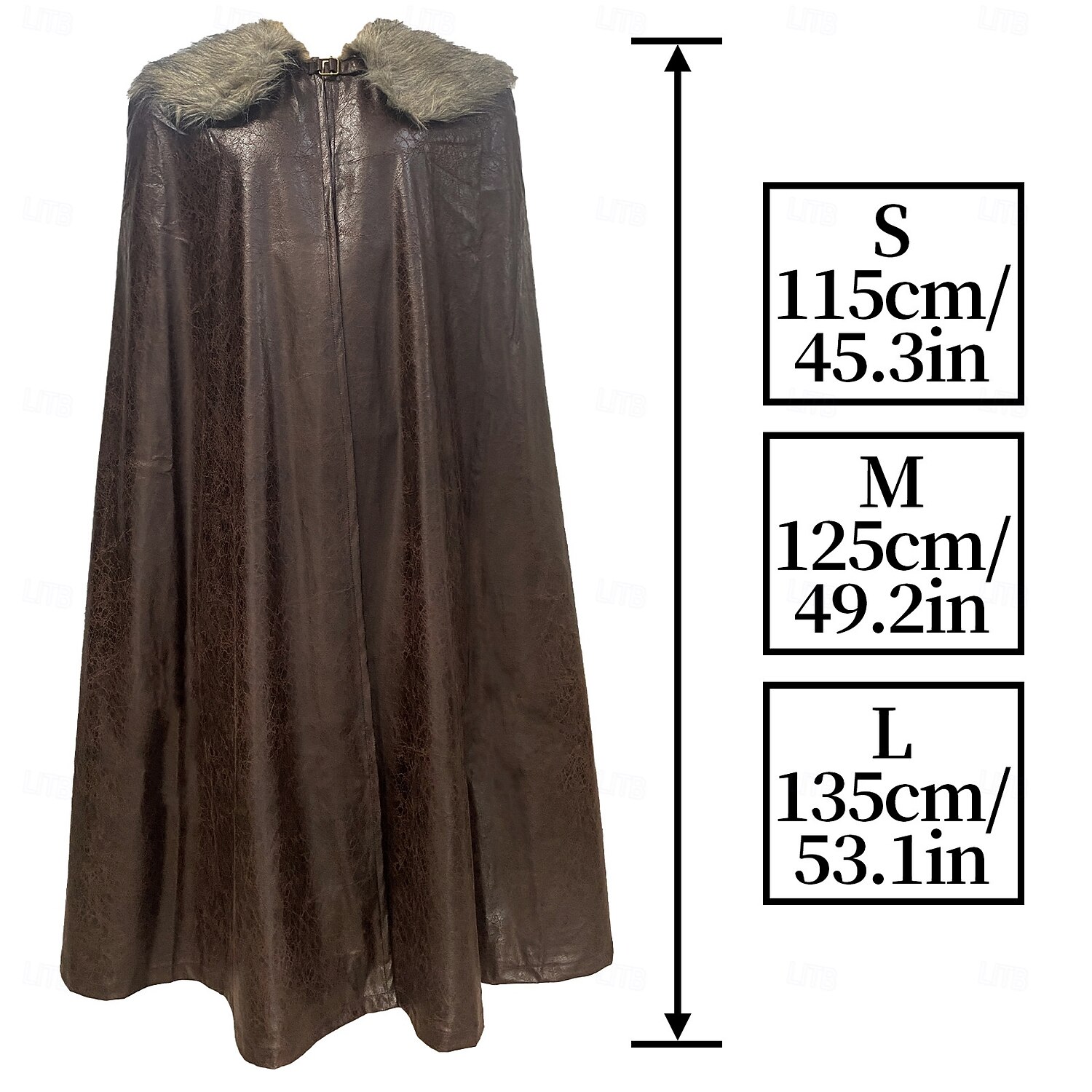Retro Vintage Medieval Cloak Masquerade Pirate Viking Aristocrat Fancy Dress Men's Viking Carnival New Year Masquerade Event / Party Adults' Cloak Fall & Winter 2026 - $62.99 –P5