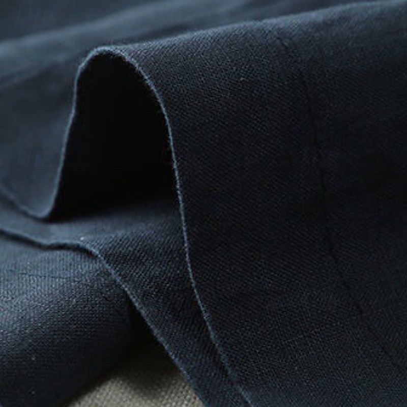 Per donna Pantaloncini in cotone e lino Pantaloni ispirati al lino Pantaloni in cotone e lino Streetwear Casual Lunghezza intera Naturale Semplice Tasca Fibbia Comodo Confortevole Streetwear Uscire del 2025 a $17.99 –P10