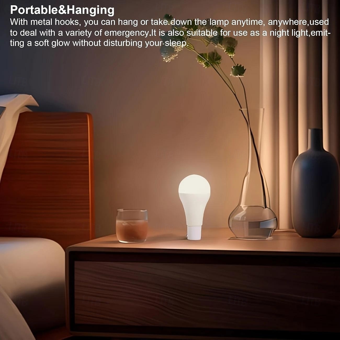 2 шт. 9 Вт портативный зарядный шаровой плафон для освещения кемпинга аварийный светильник с дистанционным управлением для освещения походной палатки 2026 - $29.99 –P19